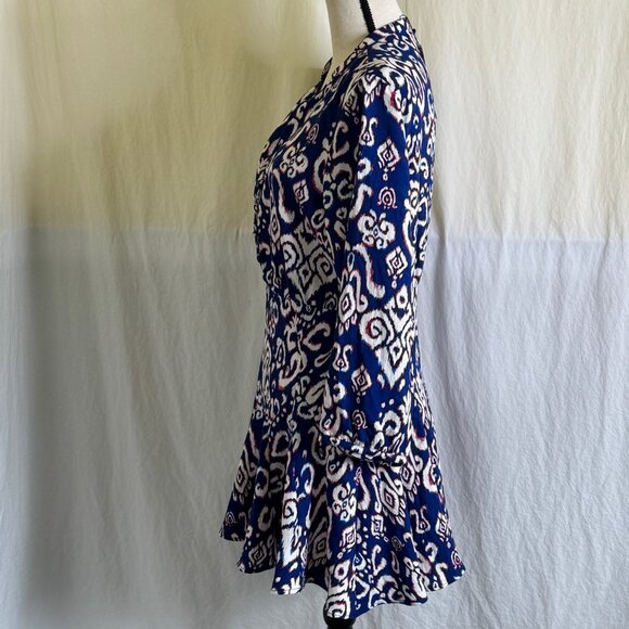 NWT Zara Summer Dress Mini Long Sleeves Button Front Dress Size L - Picture 3 of 12